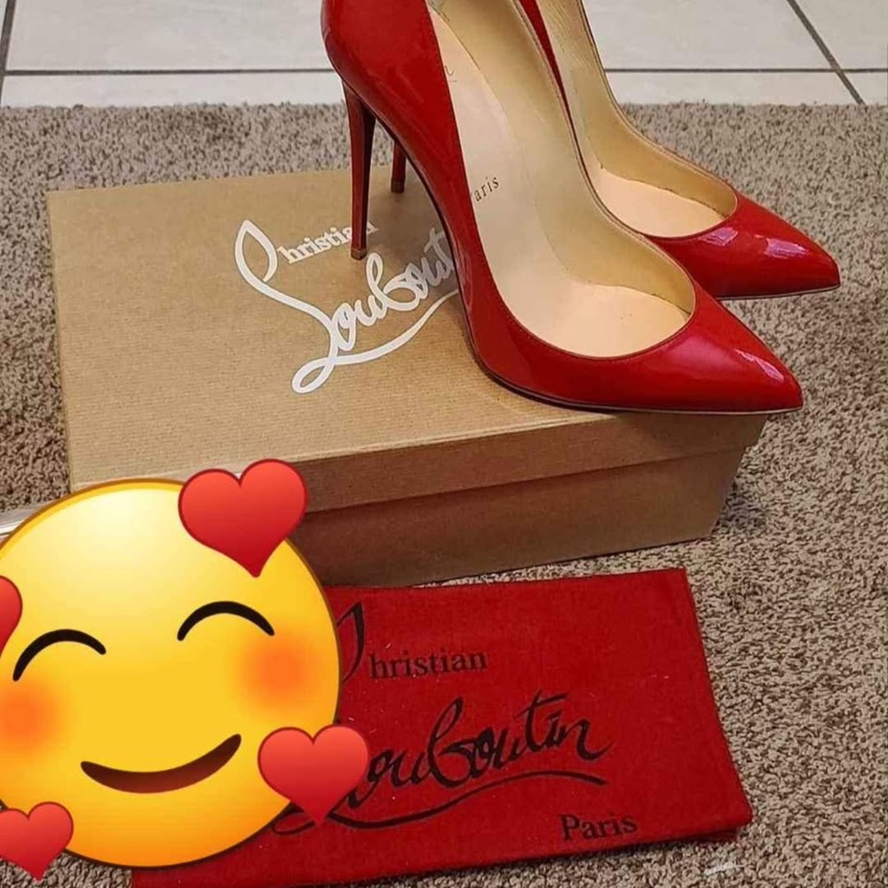 Christian Louboutin Glossy Red Heels
